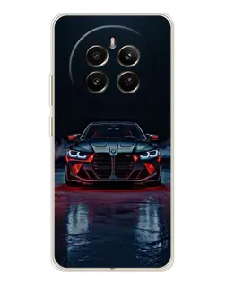 Чехол для Realme 12 с картинкой «BMW на мокрой дороге»