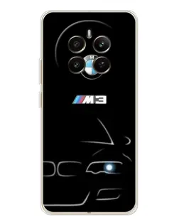 Чехол для Realme 12 с картинкой «Минималистичный принт BMW M3»