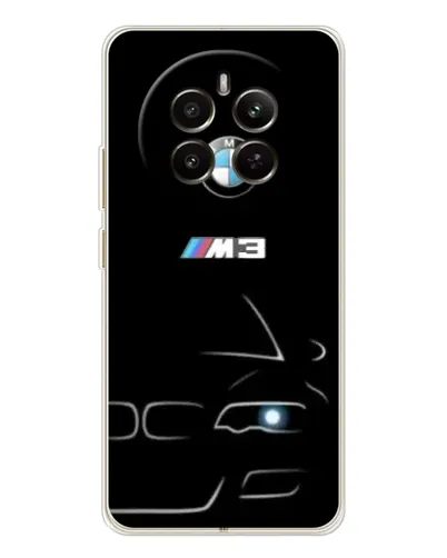 Чехол для Realme 12 с картинкой «Минималистичный принт BMW M3»