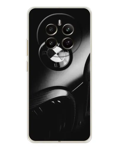Чехол для Realme 12 с картинкой «Эмблема BMW — макро»