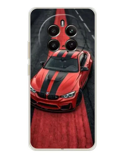 Чехол для Realme 12 с картинкой «BMW на красной дорожке»