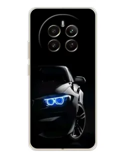 Чехол для Realme 12 с картинкой «BMW — ночной взгляд»