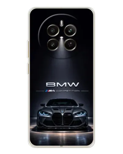 Чехол для Realme 12 с картинкой «BMW сквозь ночной город» Чехол для Realme 12 с картинкой «BMW сквозь ночной город»