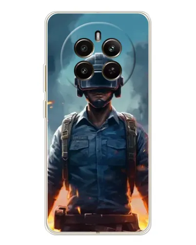 Чохол для Realme 12 з картинкою «PUBG — реалістичний герой»