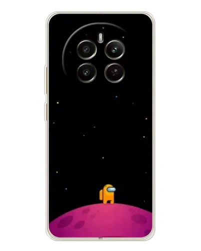 Чохол для Realme 12 з картинкою «Самотній герой на планеті»