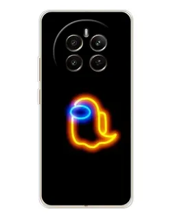 Чохол для Realme 12 з картинкою «Among Us неонове сяйво»