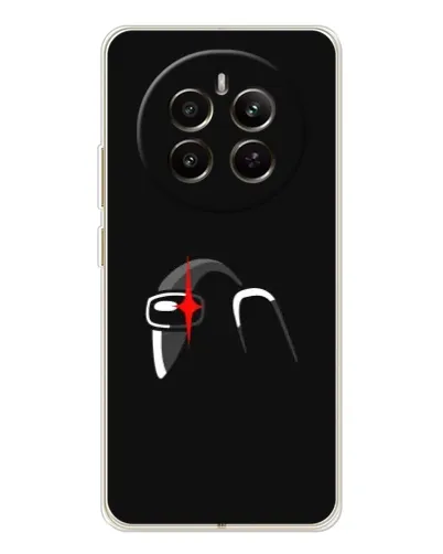 Чохол для Realme 12 з картинкою «Among Us шолом»