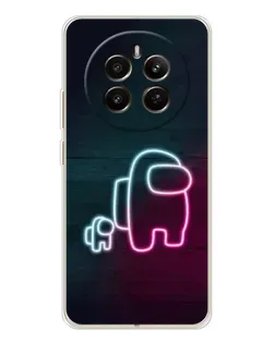 Чохол для Realme 12 з картинкою «Among Us неон-арт»