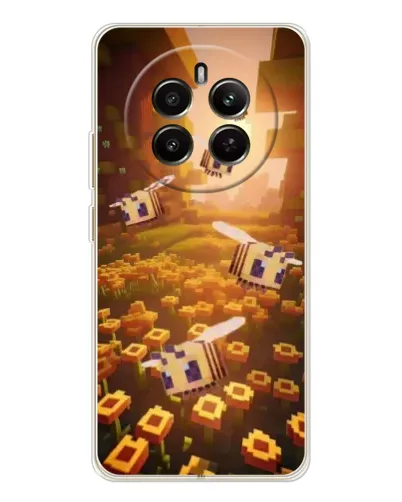 Чехол для Realme 12 с картинкой «Поле подсолнухов»