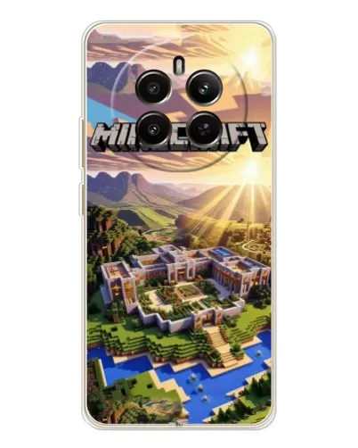 Чехол для Realme 12 с картинкой «Minecraft панорама»
