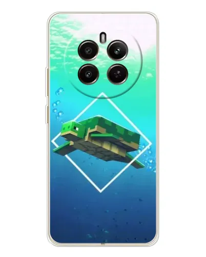 Чехол для Realme 12 с картинкой «Черепаха Minecraft» Чехол для Realme 12 с картинкой «Черепаха Minecraft»