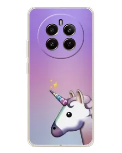 Чехол для Realme 12 с картинкой «Единорог градиент»