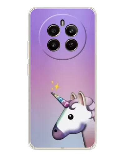 Чехол для Realme 12 с картинкой «Единорог градиент»