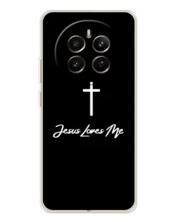 Чехол для Realme 12 с картинкой «Иисус любит тебя»