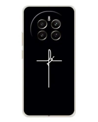 Чехол для Realme 12 с картинкой «Тонкий крест» Чехол для Realme 12 с картинкой «Тонкий крест»