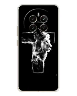 Чехол для Realme 12 с картинкой «Сияющий крест Jesus»