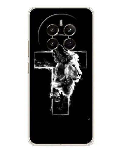 Чехол для Realme 12 с картинкой «Сияющий крест Jesus» Чехол для Realme 12 с картинкой «Сияющий крест Jesus»