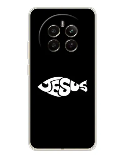Чехол для Realme 12 с картинкой «Рыба Jesus» Чехол для Realme 12 с картинкой «Рыба Jesus»