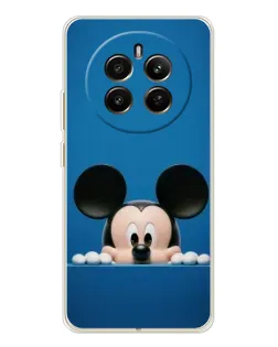 Чехол для Realme 12 с картинкой «Микки выглядывает»