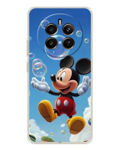 Чехол для Realme 12 с картинкой «Mickey и мыльные пузыри»