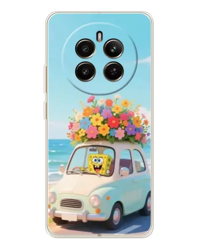 Чехол для Realme 12 с картинкой «Автомобильное путешествие»