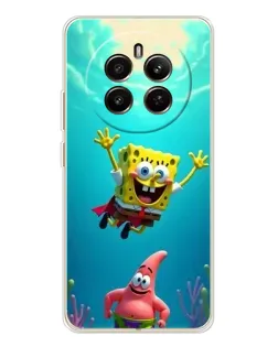 Чехол для Realme 12 с картинкой «Спанч Боб под водой» Чехол для Realme 12 с картинкой «Спанч Боб под водой»