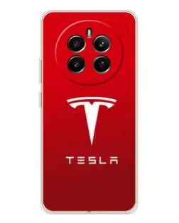 Чехол для Realme 12 с картинкой «Tesla Red Classic»