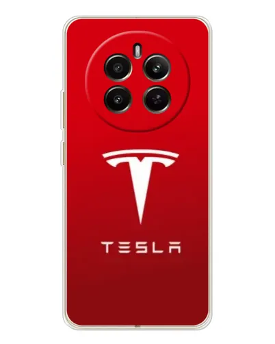 Чехол для Realme 12 с картинкой «Tesla Red Classic»