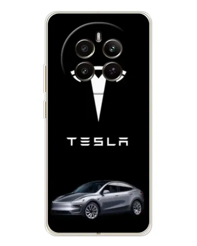 Чехол для Realme 12 с картинкой «Tesla Model Y»