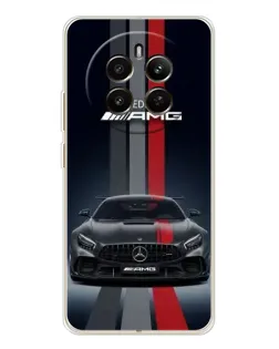 Чехол для Realme 12 с картинкой «Mercedes — белый карбон»