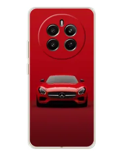 Чехол для Realme 12 с картинкой «Красный Mercedes AMG»