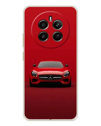 Чехол для Realme 12 с картинкой «Красный Mercedes AMG»
