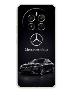 Чехол для Realme 12 с картинкой «Mercedes — решетка радиатора»