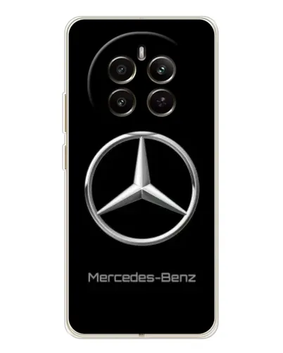 Чехол для Realme 12 с картинкой «Mercedes Silver Logo»