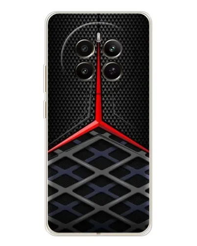 Чехол для Realme 12 с картинкой «Mercedes Carbon Grid»