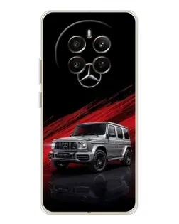 Чехол для Realme 12 с картинкой «Mercedes G-Class красный»