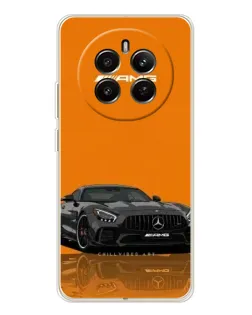 Чехол для Realme 12 с картинкой «Оранжевый Mercedes AMG»