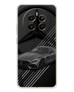 Чехол для Realme 12 с картинкой «Mercedes AMG — графика»