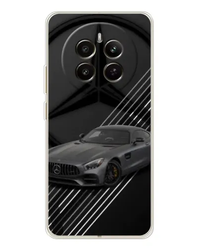 Чехол для Realme 12 с картинкой «Mercedes AMG — графика»
