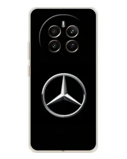 Чехол для Realme 12 с картинкой «Mercedes классический лого»