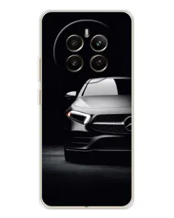 Чехол для Realme 12 с картинкой «Свет фар Mercedes»