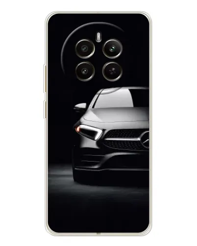 Чехол для Realme 12 с картинкой «Свет фар Mercedes»