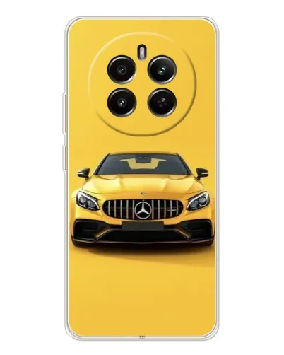 Чехол для Realme 12 с картинкой «Желтый Mercedes GT»