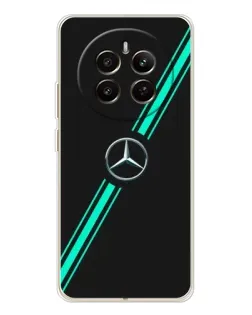 Чехол для Realme 12 с картинкой «Спортивные линии Mercedes» Чехол для Realme 12 с картинкой «Спортивные линии Mercedes»