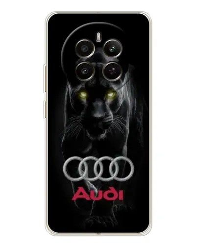 Чехол для Realme 12 с картинкой «Пантера и Audi»
