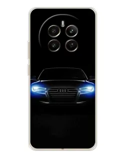 Чехол для Realme 12 с картинкой «Audi в неоне»