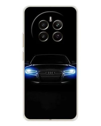Чехол для Realme 12 с картинкой «Audi в неоне»