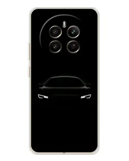 Чехол для Realme 12 с картинкой «Взгляд Audi в темноте»