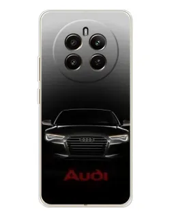 Чехол для Realme 12 с картинкой «Audi — градиентный контур»