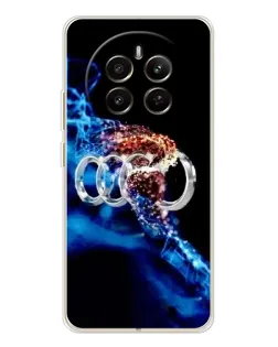 Чехол для Realme 12 с картинкой «Энергия лого Audi»